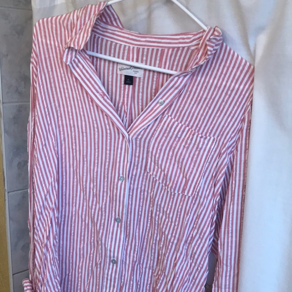 Striped button up shirt